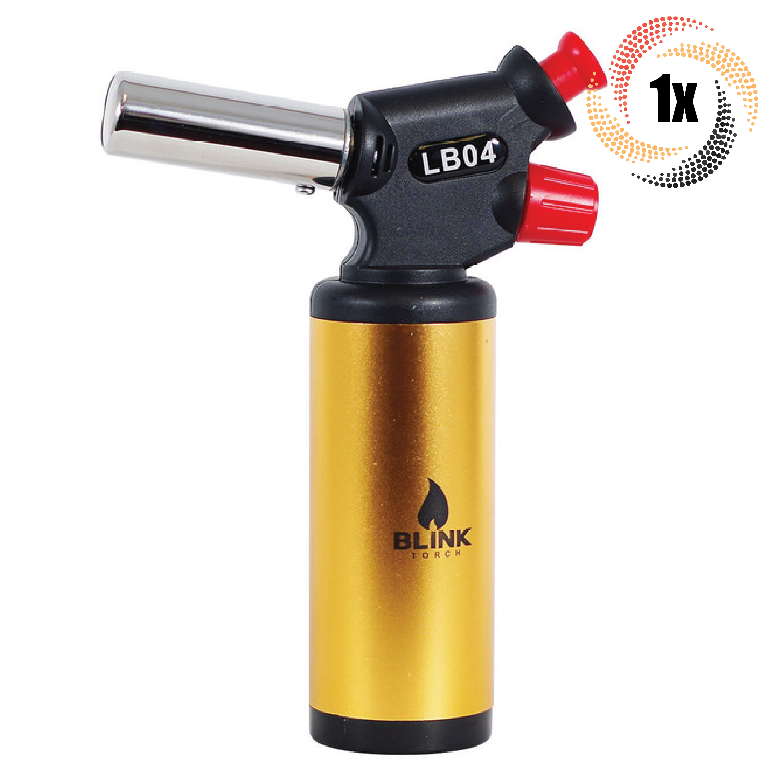 1x Torch Blink LB04 Gold Refillable Butane Torch | Adjustable Flame - $27.90