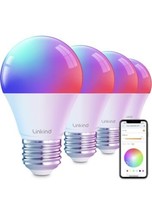4 Linkind Matter Smart Light Bulbs Work with Apple Home/Siri/Google Home... - £19.46 GBP
