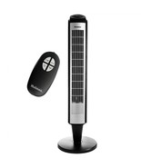 Holmes 36 Inch Oscillating Tower Fan with Remote Control in Black and Si... - £67.75 GBP