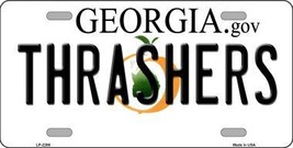 Thrashers Georgia Novelty State Background Metal License Plate LP-2286 - $18.95