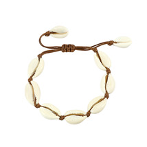 Summer Puka Shell Bracelet Fashion Beach Natural Seashell Handmade Cowrie Bracel - £8.46 GBP