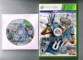 EA Sports Madden NFL 2013 Xbox 360 video Game Disc and Case - £11.36 GBP
