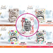 25 Mug Template Bundle, Sublimation Mug Infusible Ink Svg, Mug Wrap Template - £5.43 GBP