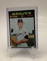 Jim Nash Variation Error 1971 Topps Baseball Card #306 Atlanta Braves Black Blob - £77.56 GBP