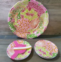 Isaac Mizrahi Melamine Outdoor Collection Appetizer Plates Large Bowl 9pc Set   - £29.62 GBP