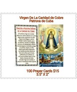 Catholic Spanish Holy Prayer Card Prayer Caridad del cobre Cuba Pack of ... - $20.37 CAD