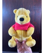 Gund Winnie the Pooh Disney Beanbag 8in Plush Winnie the Pooh Red Shirt ... - £9.89 GBP