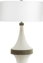 Table Lamp CYAN DESIGN SARATOGA Modern Contemporary Drum Shade Teardrop ... - £786.56 GBP