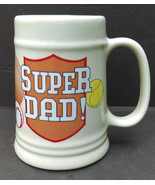 Super Dad Coffee Beer Stein Style Large Tall Mug 16 oz. Father&#39;s Day Gif... - £15.92 GBP