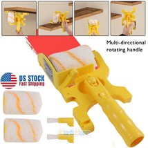 Clean-Cut Paint Edger Roller Brush Abs Safe Tool Kits For Home Room Wall... - $35.99