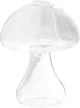 1 Pc. Mushroom Glass Vase Flower Planter Vase Transparent Terrarium Vase - £19.14 GBP