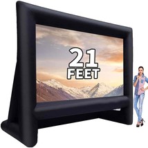 21 Feet Inflatable Outdoor Projector Movie Screen - Blow Up Screen For T... - $204.99