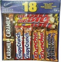 Mix of 18 Cadbury Chocolates Canada Caramilk ,Crispy Crunch,Mr.Big,Crunchie... - $32.90