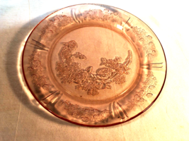 Pink Sharon Depression Glass Dinner Plate USA  #2 - £15.97 GBP