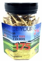 Tour Mission Wooden Golf Tees 2 3/4” Bio Degradable 69 mm 175 / Pack New... - $16.73