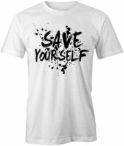Save Yourself T Shirt Tee Short-Sleeved Cotton Clothing Letters Vintage S1WSA887 - £12.80 GBP+