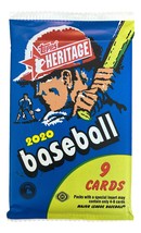 2020 Topps Heritage MLB Baseball 9 Card Pack - £7.61 GBP