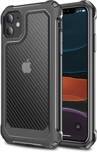 Heavy Duty Case for iPhone 11, [Matte Translucent] [Scratch-Resistant] [ (Black) - £7.78 GBP