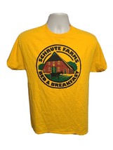 Schrute Farms Bed &amp; Breakfast Adult Medium Yellow TShirt - £11.67 GBP