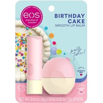eos Natural Shea Lip Balm- Birthday Cake, All-Day Moisture Lip Care Products, 0. - £16.23 GBP