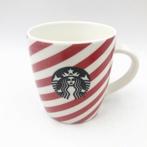 Starbucks Candy Cane Red &amp; White Stripe Coffee Mug 12 oz. Christmas Coff... - £14.08 GBP