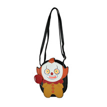Cute N Creepy Clown Vinyl Shoulder Bag Crossbody Novelty Purse Fashion Bag - £21.55 GBP