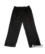 Puritan Men&#39;s 38x32 Black Pleated Front Rolled Hem Dress Pants - $13.98