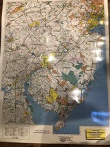 Philadelphia PA 50 Mi Radius Laminated Wall Map (F) - £75.36 GBP