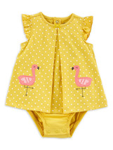 Child of Mine Baby Girls Flamingos One Piece Size 24 Months - $19.99