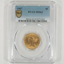 1907 Or Diadème Tête Demi Aigle Classé Par PCGS Comme MS-63 - €1.202,19 EUR