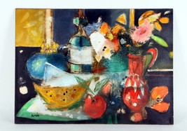 Untitled Still Life by Jordi Bonas Oil Painting on Board 22&quot; x 3&quot; Unframed - £2,157.58 GBP