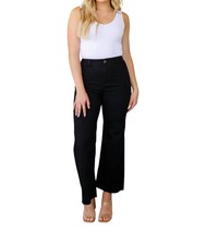Anniewear august high rise wide leg crop jeans Black - $898.63 MXN