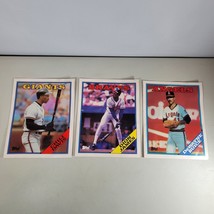 1988 Large Topps Baseball Card Folders Lot Chili Davis Dion James DeWayne Buice - £10.17 GBP