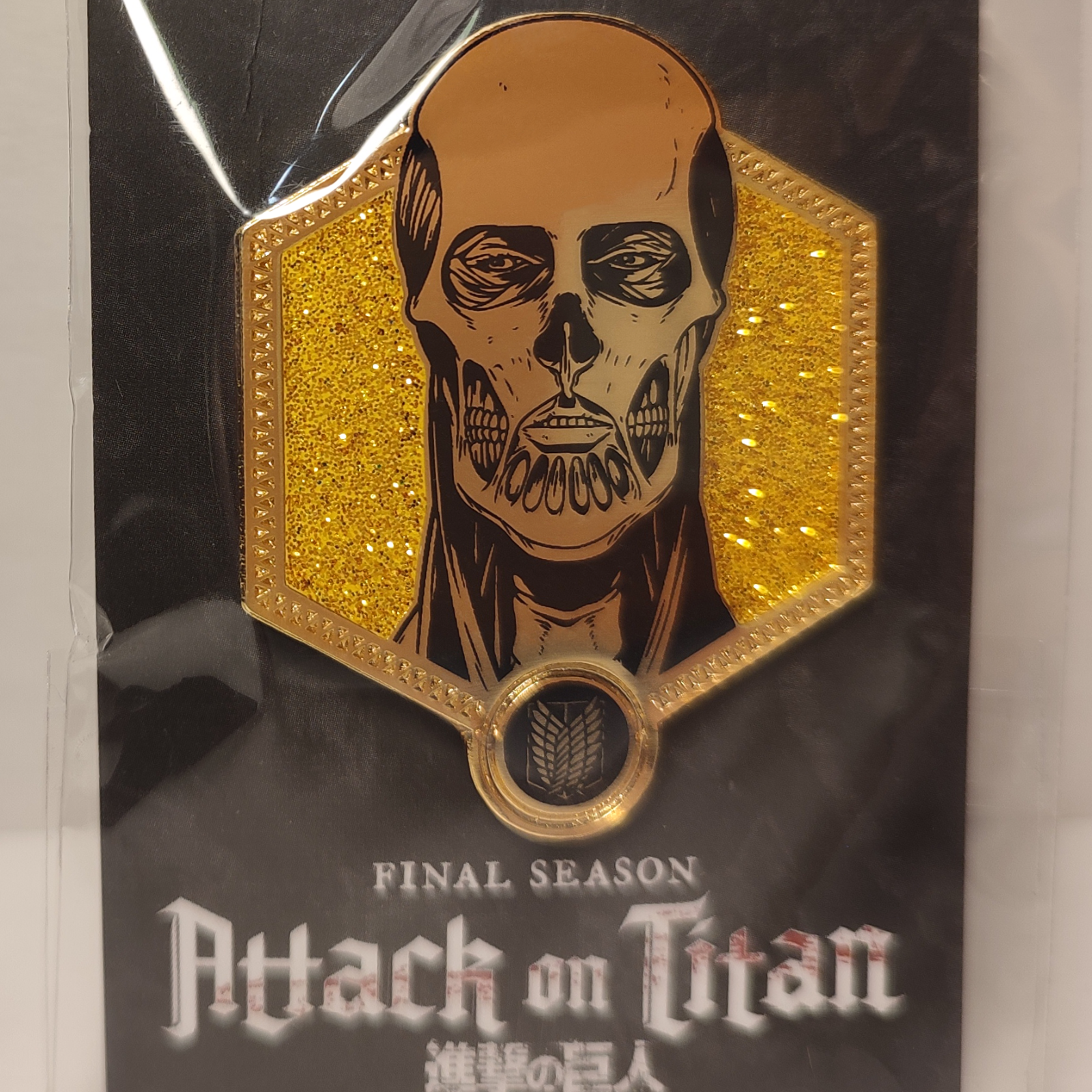 Attack on Titan Armin Arlert & Colossal Titan Enamel Pins Set Official ...