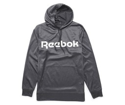 Reebok Mens Charcoal Gray French Terry Hoodie Size Med - £23.79 GBP