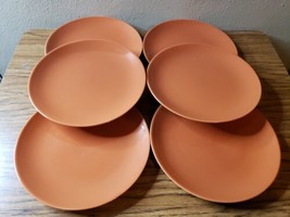 IKEA  Burnt Orange 8¼” Salad Plates  15199 Set of 6 - £11.79 GBP