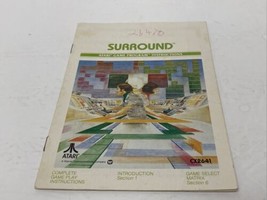 Surround Atari Game Program Instructions Manual - $9.85