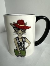 Hipster Tiger Lady Signature Housewares Inc Fashionista Coffee Tea Mug - £9.60 GBP