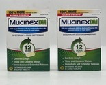 Mucinex 12 Hour Relief, DM Max Strength Cough, 28 Tablets Pack of 2 Exp ... - $23.26