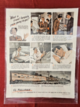 1946 Pullman Train Sleeping Cars Ad Resealable Plastic Sleeve Excellent ... - $16.61
