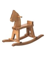 Toddler Rocking Horse, Natural Harvest Finish - Amish Handcrafted - $191.99