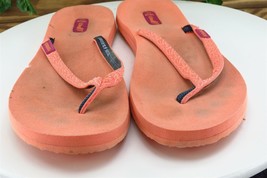 Sanuk Sz 10 M Orange Flip Flop Fabric Women Sandals - £15.44 GBP