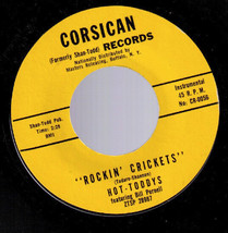 rockabilly instro 45 Hot Toddys Rockin&#39; Crickets EX Port Colborne Ontario Canada - £13.61 GBP