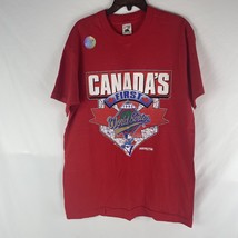 1992 Atlanta Braves Vs. Blue Jays World Series T Shirt L Vintage Canada’s First - £37.33 GBP