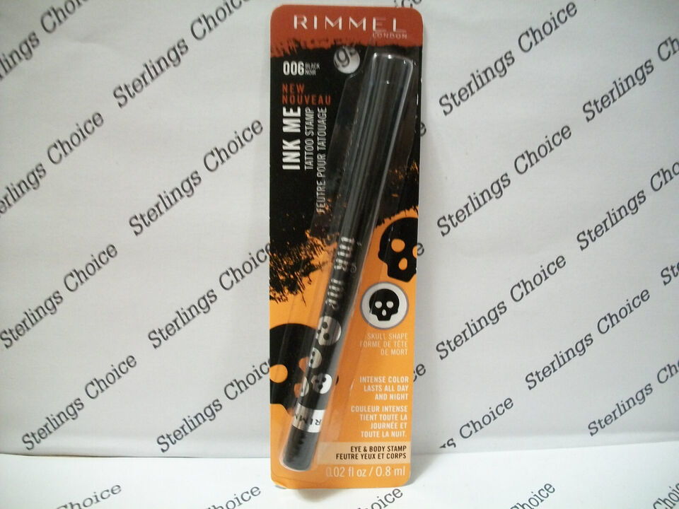 Rimmel Ink Me Tattoo Stamp #006 Black Skull - $9.89