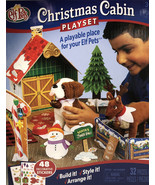 Elf Pets Christmas Cabin Playset Build It Style It Arrange It BRAND NEW-... - £25.06 GBP