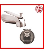 SENTO 4-Inch Satin Nickel Bathtub Spout with Diverter, Heavy Duty Metal ... - €24,21 EUR