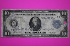 1914 $10 Ten Dollars Chicago Federal Reserve Note FR 931 A Guaranteed Ge... - $94.99