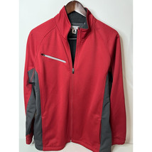 Antigua Red &amp; Gray Full Zip light Jacket XL - $21.88