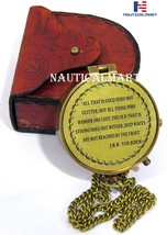 NauticalMart Brass Compass J. R. R. Tolkien Quote Engraved Compass Directional M - £23.18 GBP